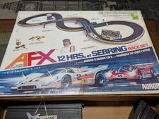 1977 Aurora AFX 12 Hrs.  Sebring Magnatraction HO Slot Car Set