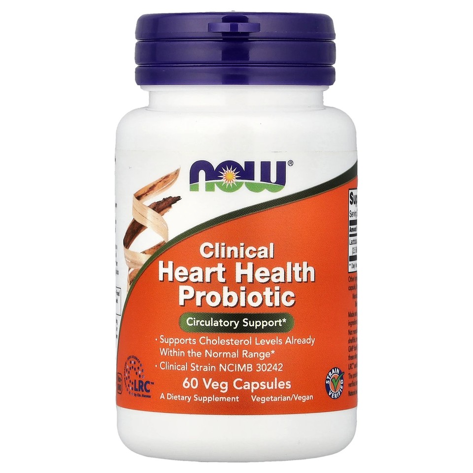 Clinical Heart Health Probiotic, 60 Veg Capsules (117 mg per Capsule)