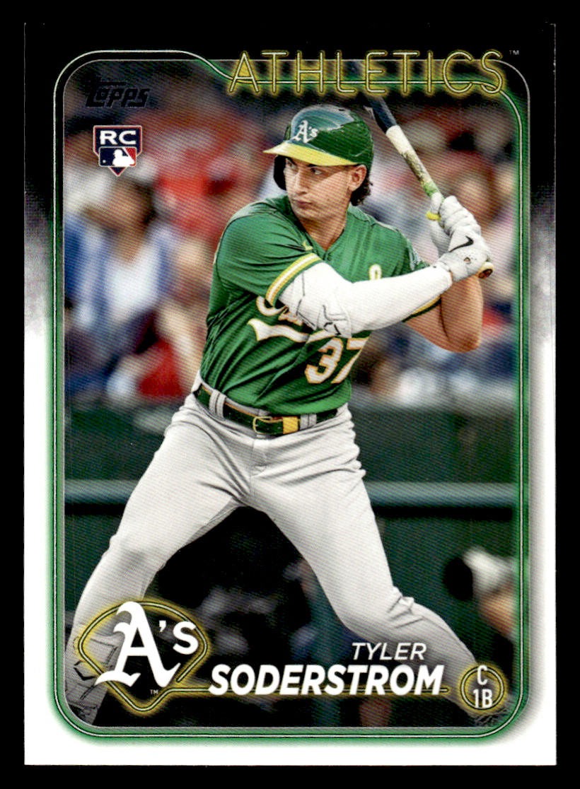 2024 Topps #244 Tyler Soderstrom Rookie Card Oakland Athletics