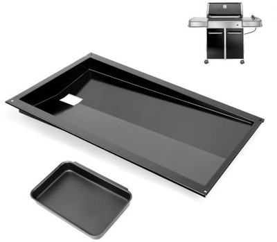 QuliMetal Grease Tray w/Catch Pan for Weber Genesis 300 Series Gas Grills...