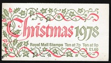 1978 GB CHRISTMAS GREETINGS £1.60 BOOKLET SG FX1 FINE MINT MNH