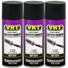 VHT High Temp Paint SP652 (3pk); Epozy Paint 11oz Aerosol Satin Black 250°F