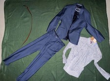 g.O.L Boys Jungen Anzug Set blau Gr. 140/146 – Kommunion Hochzeit – wie neu 