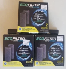 Lot of 3 ECOFILTER from ZEROWATER 2-Pack Replacement Filters