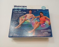 Bluescape Light-Up Twin Pool Tube 5ft Wide LED Float 400lb Capacity New