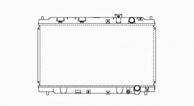 Radiador para 94-01 Acura Integra 1.8L L4 Manual Fila Única 19010-P73-013 Foto 2 de 4