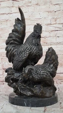 Old Cast Bronze Rooster Statue/Figurine Vienna Austria Figure Sculpture Art Deco