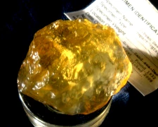 Libyan Desert Glass Meteorite Tektite impact specimen( 500 crt)Dimples Super Gem