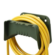 Wall Mounted Garden Hose Holder Green Plastic Outdoor Pipe Hanger Storage Tidy