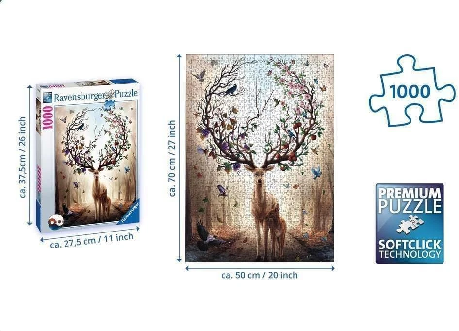 Ravensburger Puzzle 1000 Pz Cervo Magico 15018 - Immagine 2 di 4