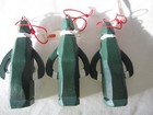  Hallmark 3.5" Wooden Old Fashion Santa Ornaments Lot of 3 Christmas trim a tree — photo 6