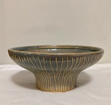 Celadon Glazed Pottery Bowl 9.5"X 4.25" Deep