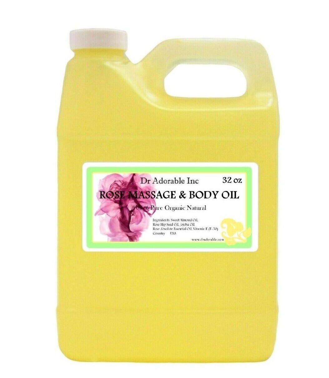 Rose Massage & Body Oil with Jojoba Oil 2 oz -7 lb You Pick 