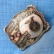 FFA Cavy Advanced Res Champion Showman Belt Buckle Polk County Fair OR   .MCS007