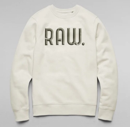 G-Star Raw Men's Pullover Sweatshirt Beige $110 New - Picture 5 of 5