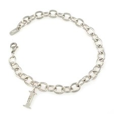 BRACCIALE CON LETTERA INIZIALE I MANUEL.ZED IN ACCIAIO H2331_0I44