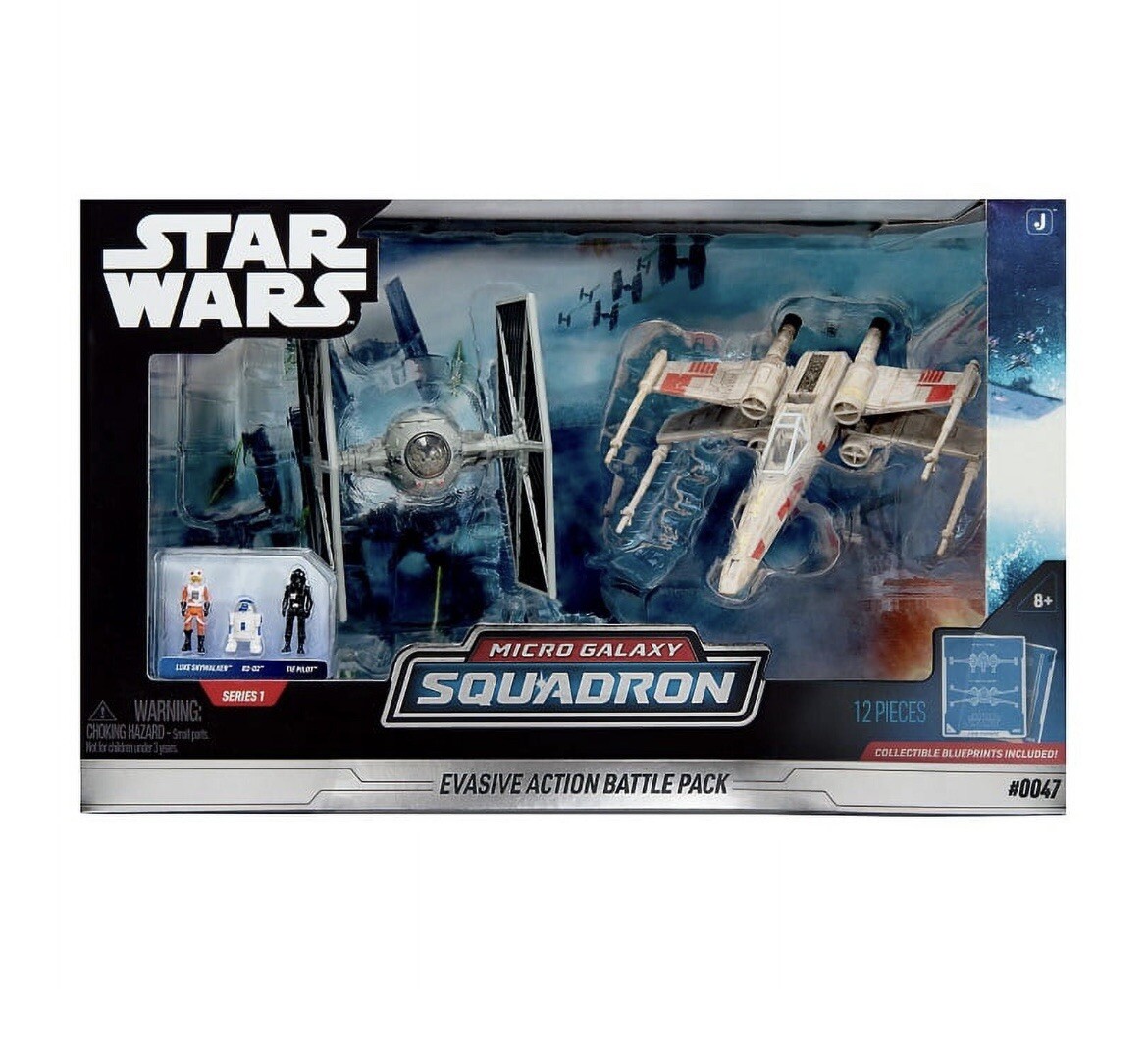 STAR WARS Micro Galaxy Squadron Evasive Action Battle Pack, 12 Pieces.