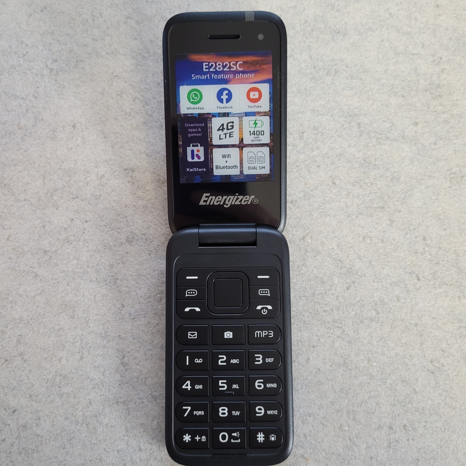 Energizer - Mobile E282SC - 4G - Telefono cellulare a conchiglia. 762687