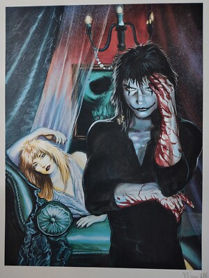 THE CROW ERIC DRAVEN JUST LIKE HEAVEN LINEN LITHOGRAPH SIGNED BY JAMES O' BARR