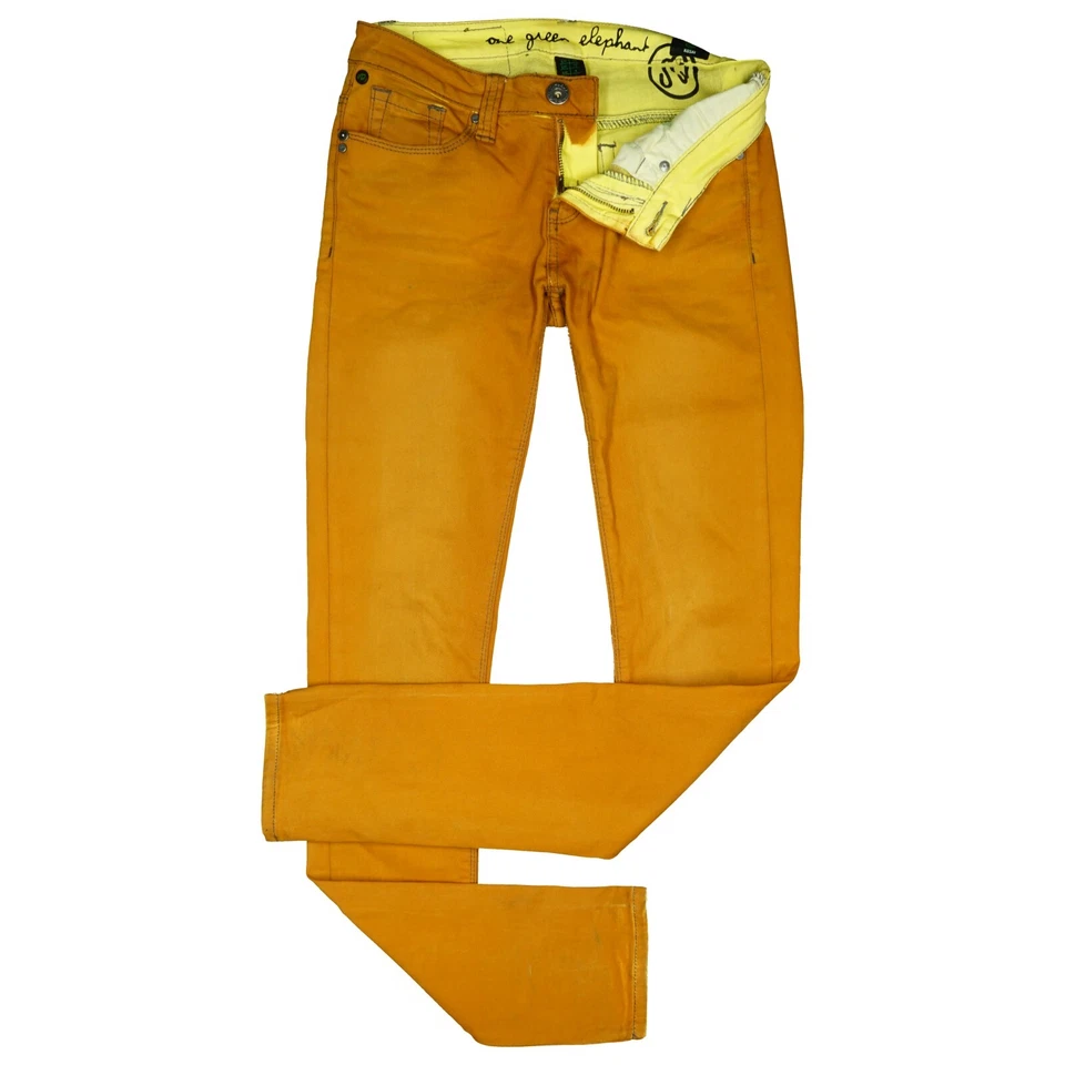 ONE GREEN ELEPHANT 36 L32 Jeans Hose Terracotta Damen Kosai stretch Skinny W27 S - Bild 2 von 4