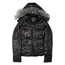 Tommy Hilfiger Denim Parka Jacket Black Womens S