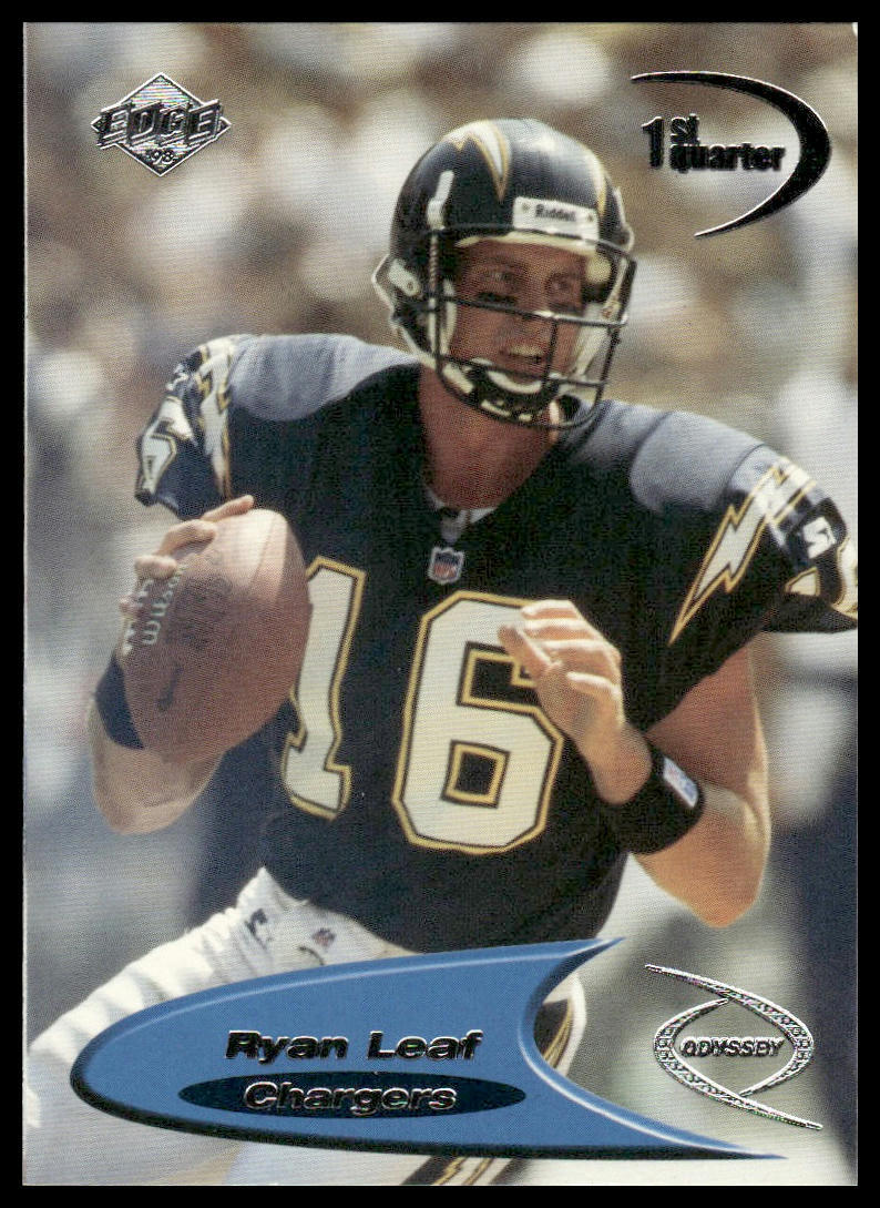 Ryan Leaf Rookie RC 1998 Collector's Edge Odyssey #124 San Diego Chargers