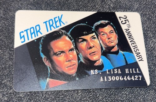 1992 #5/92-ST-PC 25th Anniversary Membership Card Columbia House Spock ...