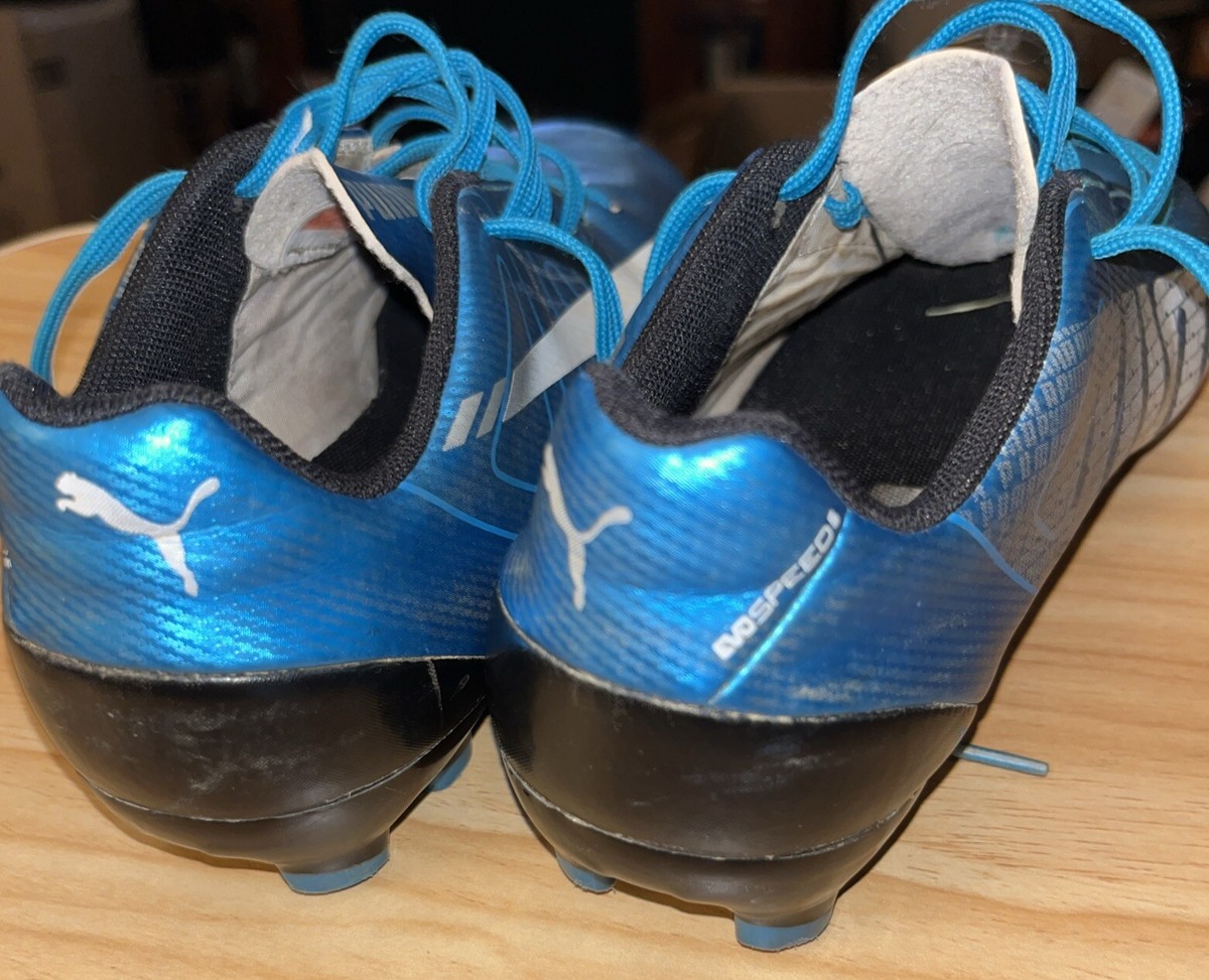 PUMA evoSPEED 5 Football Soccer Shoe Blue Amplifoam Comfort Sz US