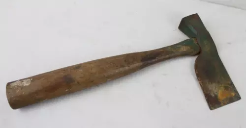 Vintage Rustic Carpenter's Hatchet 13" Tool Wooden Wood Handle