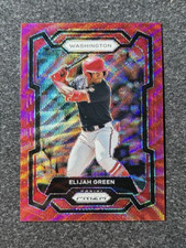 2024 Panini Prizm #269 Ruby Wave Elijah Green Washington Nationals