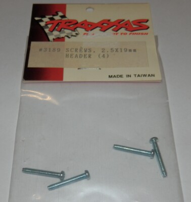 Traxxas Kopfschrauben 2,5x19 mm (x4) NEU 3189