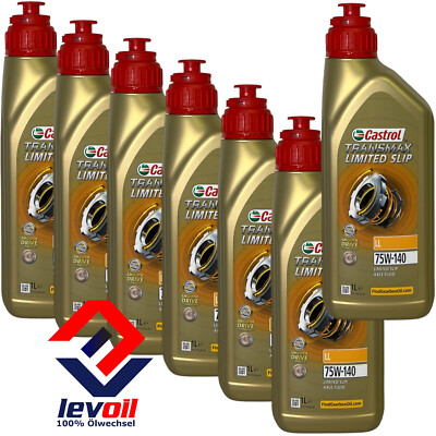 7x1 Liter Castrol Transmax Limited Slip 75W-140 Getriebeöl  Vollsynthetisch