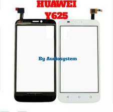 TOUCH SCREEN+VETRO PER HUAWEI Y625 5" ASCEND DISPLAY LCD COVER RICAMBIO BIANCO