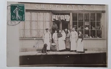 Carte Photo-08-SEDAN-Maison C H . PELETTE Charcutier Spécialité De Lorraine.