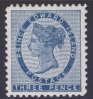 PRINCE EDWARD ISLAND 6v 1867 3d BLUE CONSTANT VARIETY PP17 P11.75 MPH VF EV$50