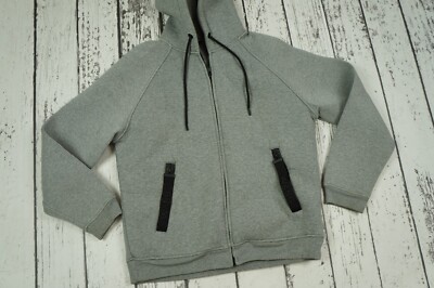 Alexander Wang x H&M Grey Scuba Biker Hoody Hoodie Zip Jacket Mens