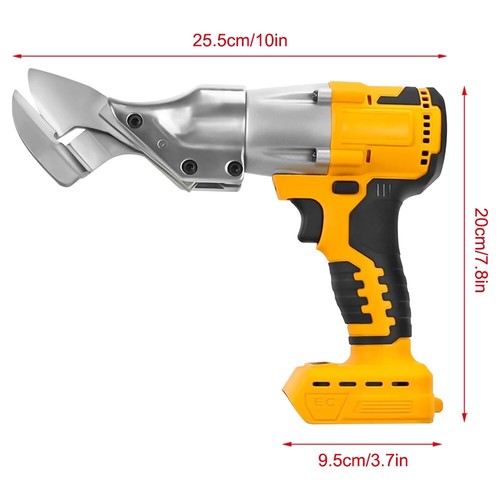Tijeras metálicas eléctricas sin escobillas con batería de 18 V para Dewalt XR DCB con cabezal giratorio - Imagen 8 de 11