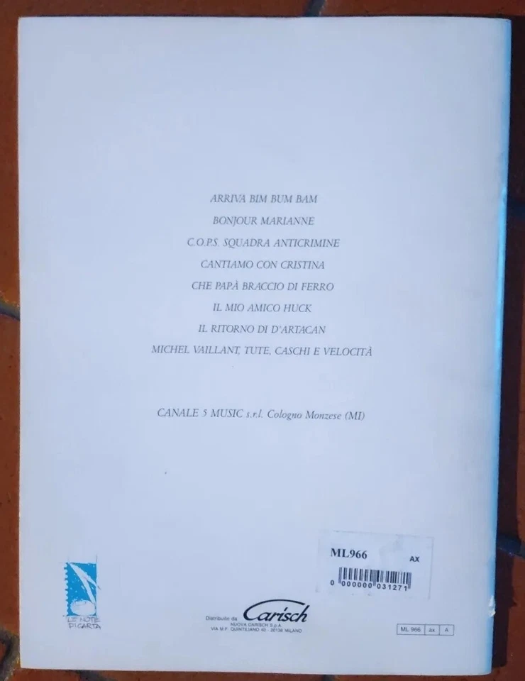 Fivelandia 10 Cristina D'Avena Spartiti Testi Accordi Album Cartoni Sigle tv - Immagine 2 di 4