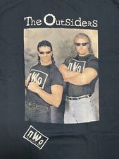 The Outsiders T-shirt L Scott Hall Kevin Nash Razor Ramon Diezel nWo WCW Vintage
