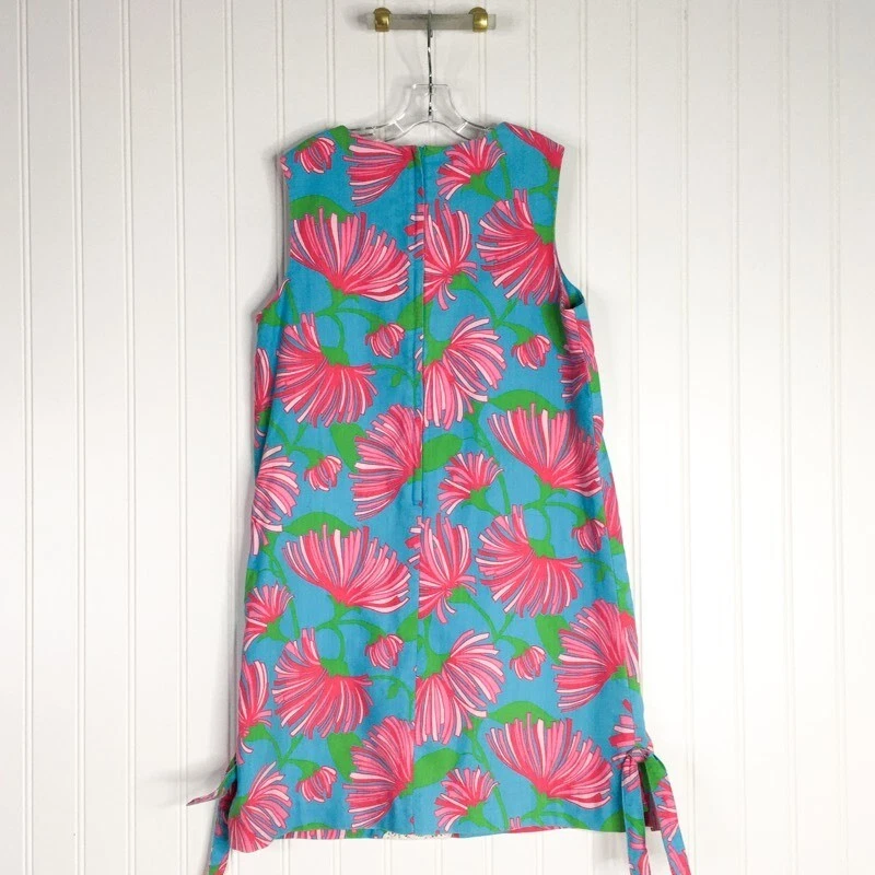 Vestido Lilly Pulitzer Originals Cambio Multicolor Floral Espalda Cremallera Sin Mangas 3/4 Foto 2 de 4