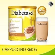 100 Original Diabetasol Milk Cappuccino 360g -Nutrition for Diabetics with FDA