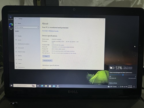 Dell Inspiron N7010/Core i3 M370 2.40ghz/6GB/500 GB/Webcam/Charger/Win10 MSOffic - Picture 5 of 11