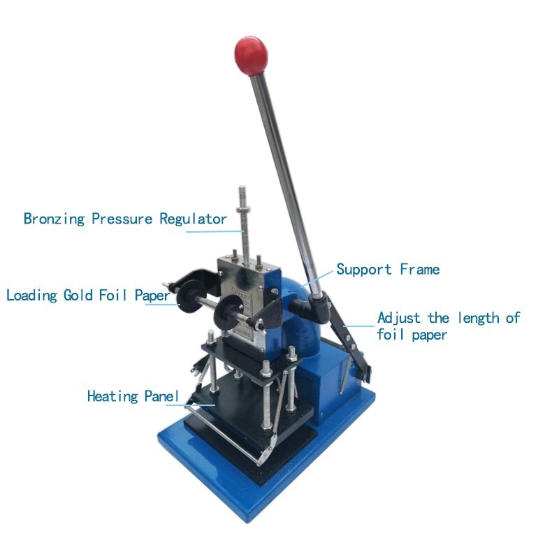 4.5''x7'' Manual Hot Foil Stamping Machine Bronzing Machine for PVC ...