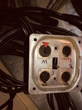 4 Channel Studio Wall Stage Floor Box 20'ft Neutrik XLRM MINT