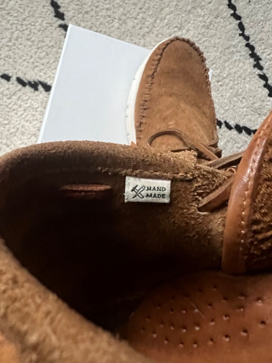 Visvim Ute Moc Trainer-Folk (Veg Suede) Camel US11 FBT Visvim Ute Moc Trainer-Folk (Veg Suede) Camel US11 FBT