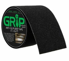 Anti Slip High Traction Grip Tape for Steps, Indoor, Outdoor - Black 4" x 34' 