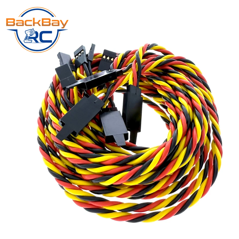 BackBayRC - 36in 20awg Universal (JR Futaba Compatible) Servo Extensions w/ Clip - Image 3 of 3