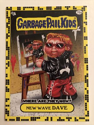 Garbage Pail Kids Topps Sticker 2011 Flashback Serie 2 gelb New Wave Dave 76a