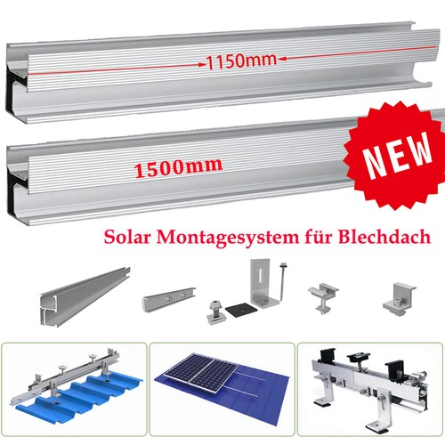 Profilverbinder Solar 200mm Profilverbinder Lang 200 Mm Für PV-Solarprofil 40x40 – Aluminium, Inkl. Schrauben, Stoßverbindung