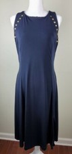 Michael Kors Women’s Studded Sleeveless Dress Navy Size L